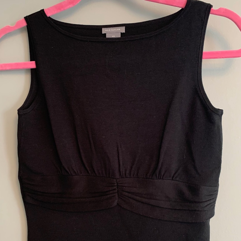 Ann Taylor Black Sweater Shell